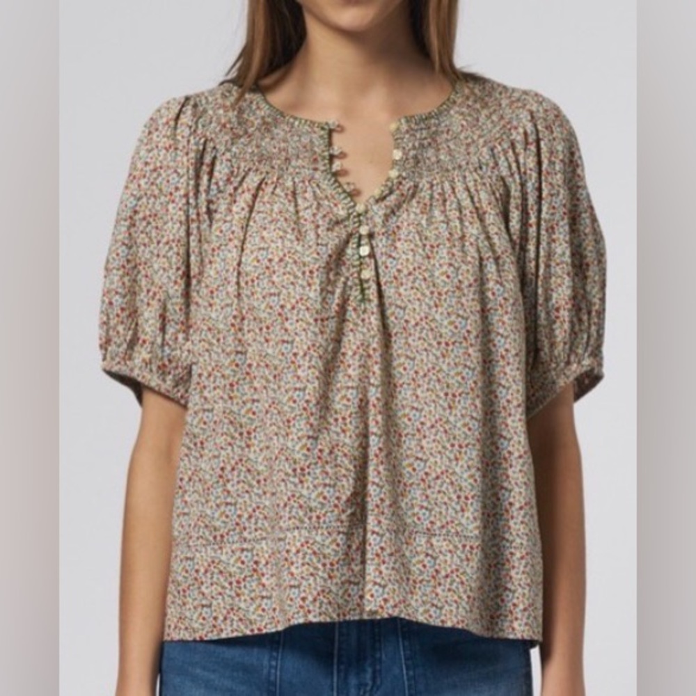 The Honey Floral Cotton Blouse